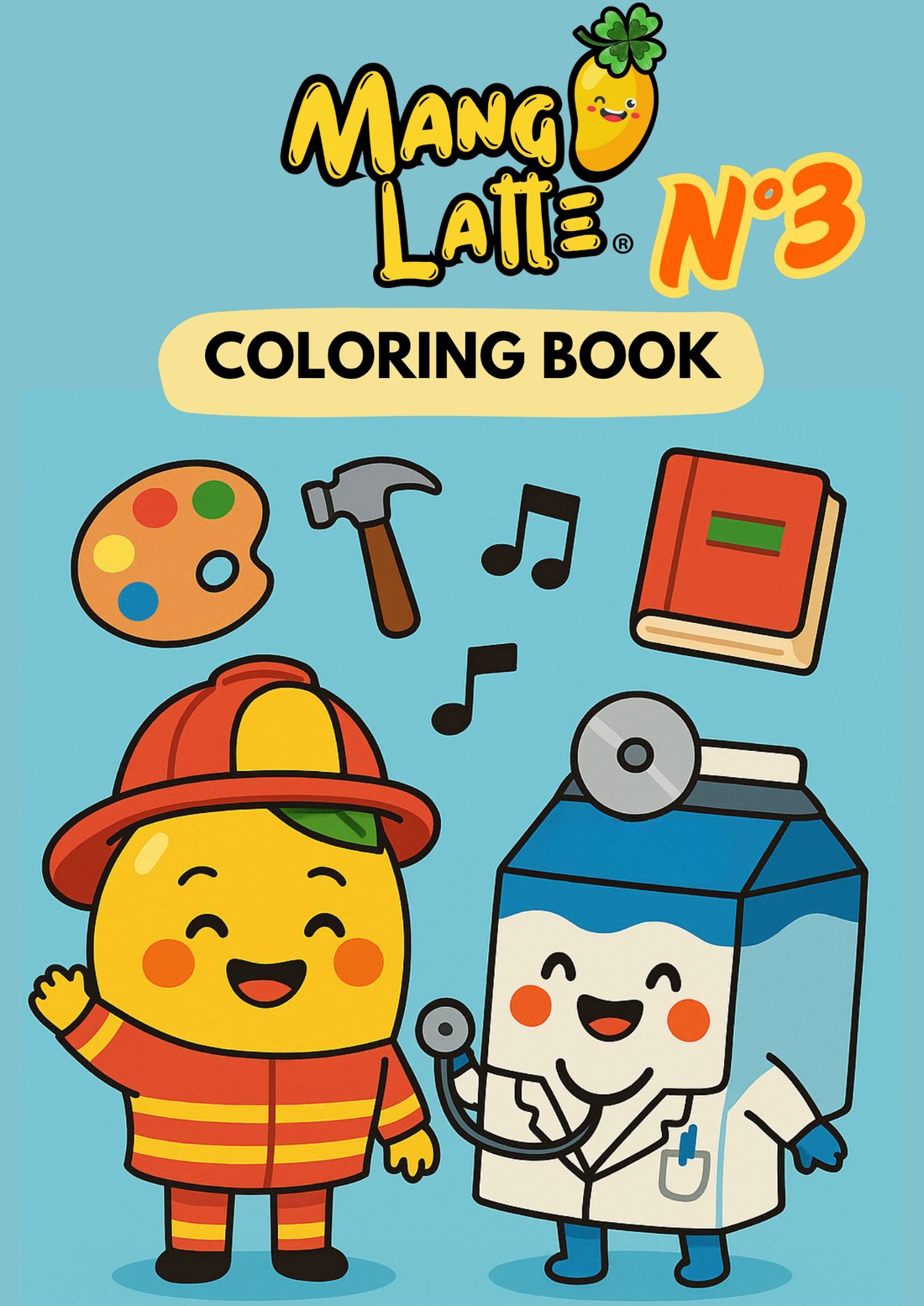 Coloring book The professions in English - Editorial Colibrí