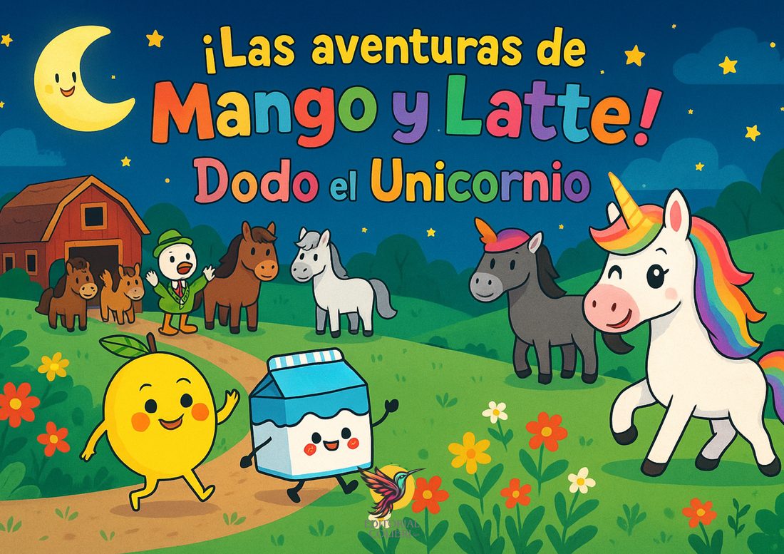 Cuento Dodo el unicornio bilingüe para niños
